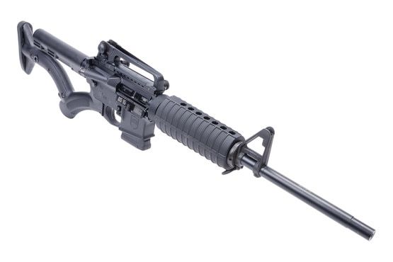 Semi-automatic 5.56 NATO AR-15 rifle with fixed Thordsen stock.